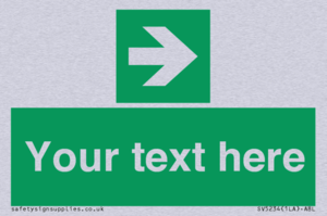 Custom Arrow Right Sign